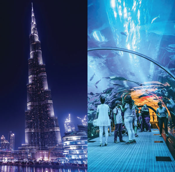 Burj Khalifa 124th + Dubai Aquarium Tickets (Non Prime Hours)